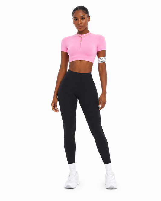 Lydia Seamless Zip Crop Top | OCTA Activewear